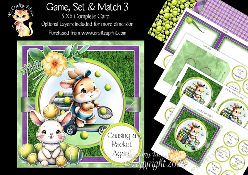 Game, Set & Match 3 6x6 Simply Cards 