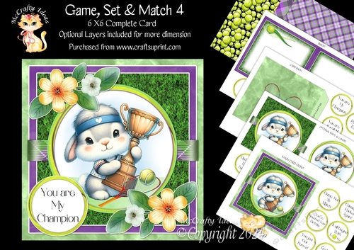 Game, Set & Match 4 6x6 Simply Cards 