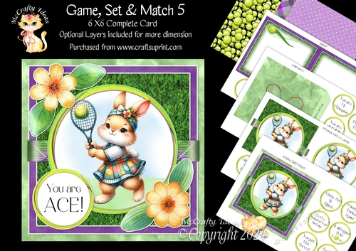 Game, Set & Match 5 6x6 Simply Cards 