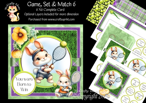 Game, Set & Match 6 6x6 Simply Cards 