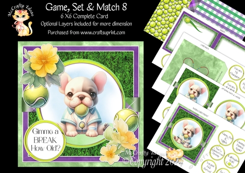 Game, Set & Match 8 6x6 Simply Cards 