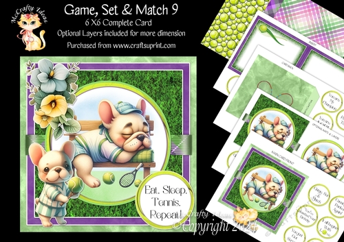 Game, Set & Match 9 6x6 Simply Cards 
