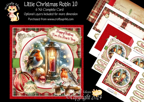 Little Christmas Robin 10 6x6 Simply Cards 