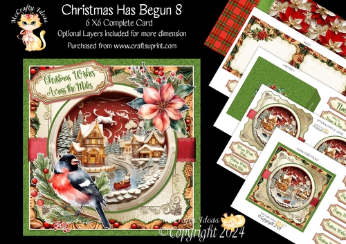 Christmas Has Begun 8 6x6 Simply Cards 