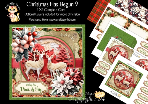 Christmas Has Begun 9 6x6 Simply Cards 