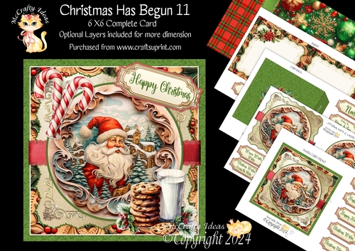 Christmas Has Begun 11 6x6 Simply Cards 