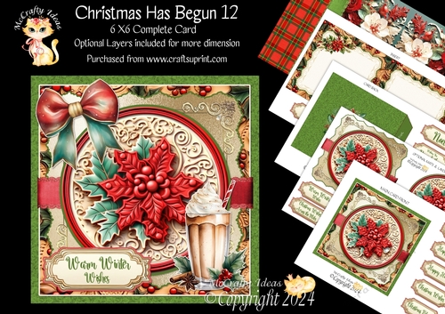 Christmas Has Begun 12 6x6 Simply Cards 
