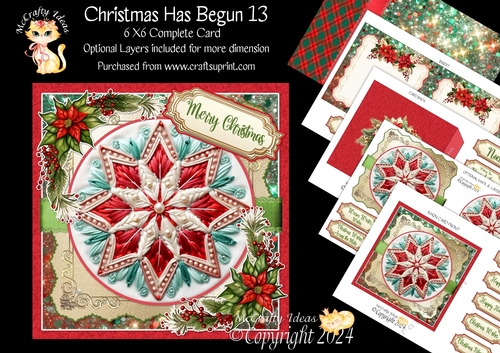 Christmas Has Begun 13 6x6 Simply Cards 