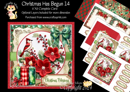 Christmas Has Begun 14 6x6 Simply Cards 