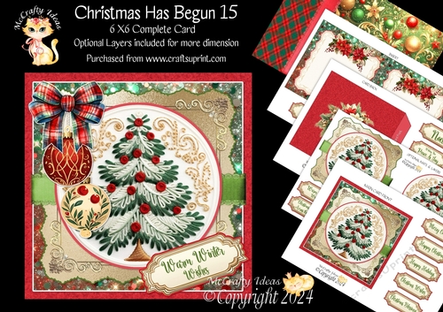 Christmas Has Begun 15 6x6 Simply Cards 