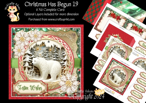 Christmas Has Begun 19 6x6 Simply Cards 