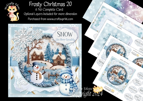 Frosty Christmas 20 6x6 Simply Cards 