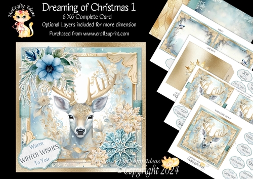 Dreaming of Christmas 1 6x6 Simply Cards 