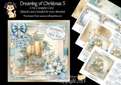 Dreaming of Christmas 5 6x6 Simply Cards 