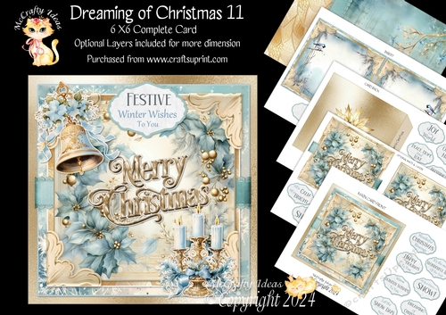 Dreaming of Christmas 11 6x6 Simply Cards 