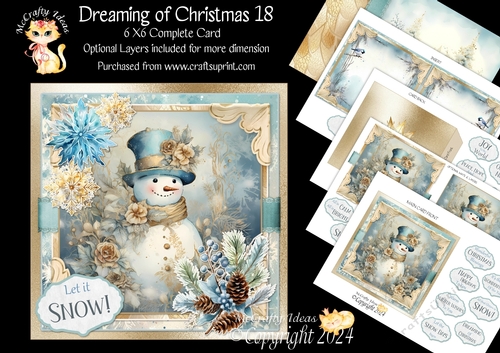 Dreaming of Christmas 18 6x6 Simply Cards 