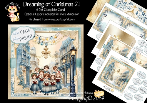 Dreaming of Christmas 21 6x6 Simply Cards 
