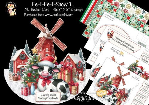 Ee-I-Ee-I-Snow 1 XL Rocker Card 