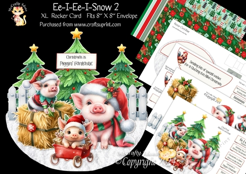 Ee-I-Ee-I-Snow 2 XL Rocker Card 