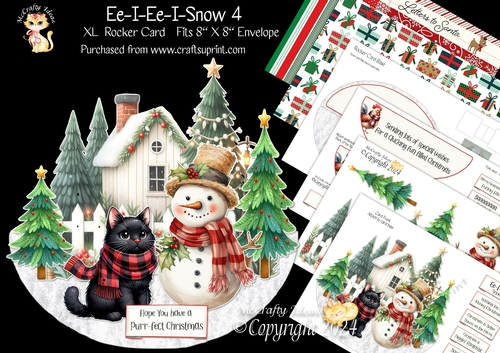 Ee-I-Ee-I-Snow 4 XL Rocker Card 