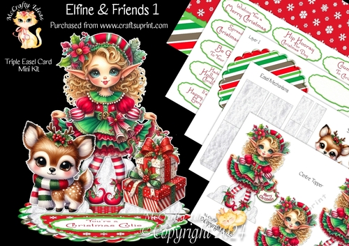 Elfine & Friends 1 Triple Easel