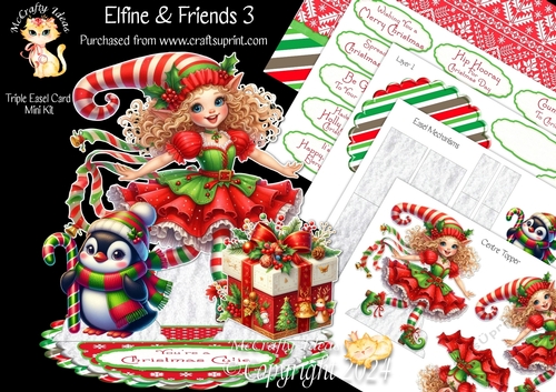 Elfine & Friends 3 Triple Easel