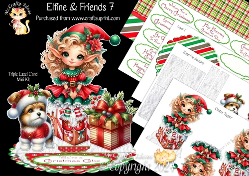 Elfine & Friends 7 Triple Easel