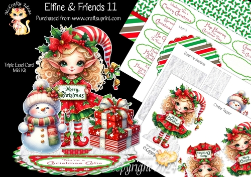 Elfine & Friends 11 Triple Easel