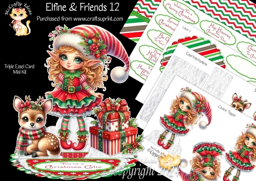 Elfine & Friends 12 Triple Easel