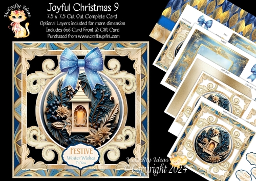Joyful Christmas 9 Cut-Out Card Mini Kit