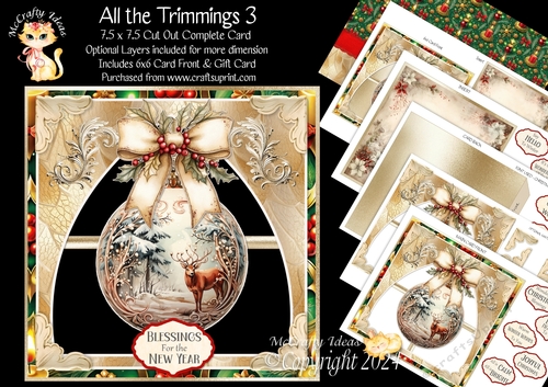 All the Trimmings 3 Cut-Out Card Mini Kit