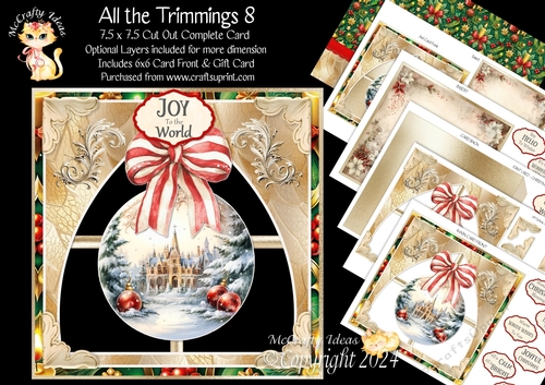 All the Trimmings 8 Cut-Out Card Mini Kit