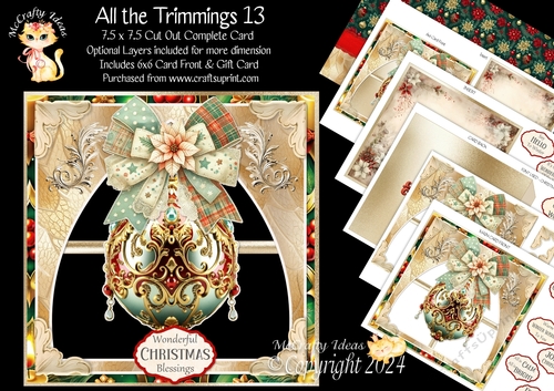 All the Trimmings 13 Cut-Out Card Mini Kit