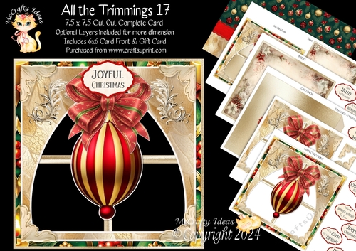 All the Trimmings 17 Cut-Out Card Mini Kit