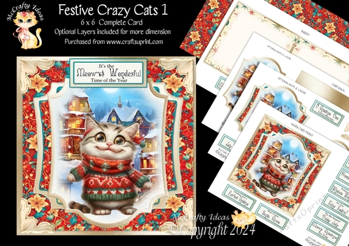 Festive Crazy Cats 1