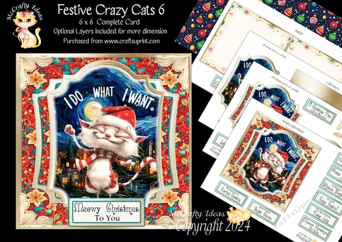 Festive Crazy Cats 6