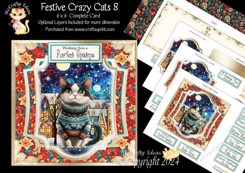 Festive Crazy Cats 8