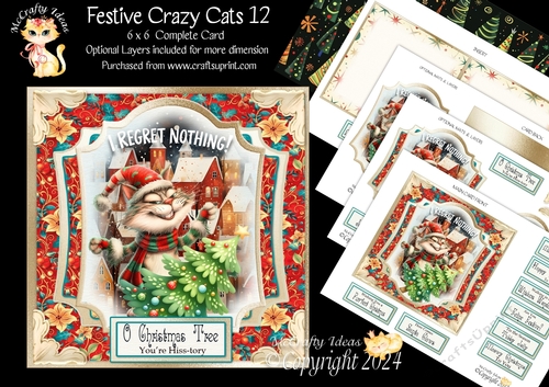 Festive Crazy Cats 12