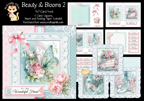 Beauty & blooms 2 7x7