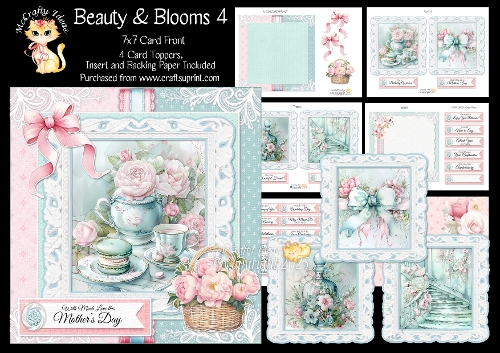 Beauty & blooms 4 7x7