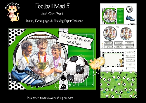 Football Mad 5 5x7