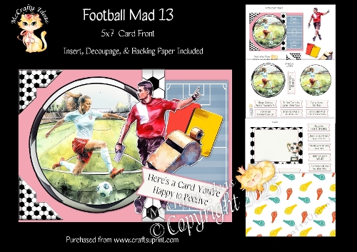 Football Mad 13 5x7