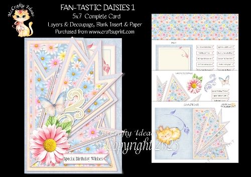Fan-tastic Daisies 1 5x7