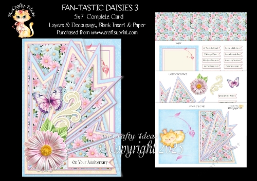 Fan-tastic Daisies 3 5x7