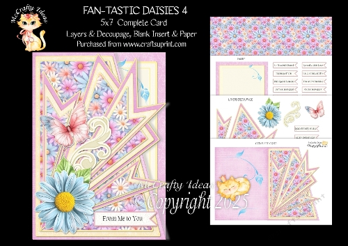 Fan-tastic Daisies 4 5x7