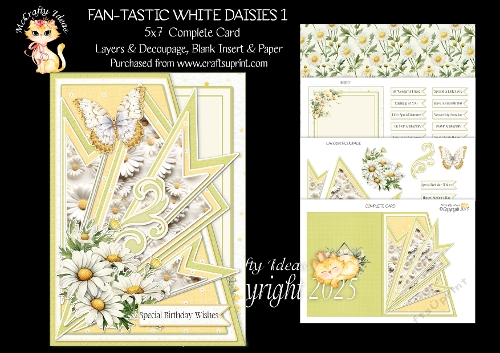Fan-tastic White Daisies 1 5x7