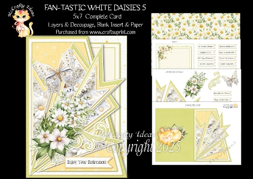 Fan-tastic White Daisies 5 5x7