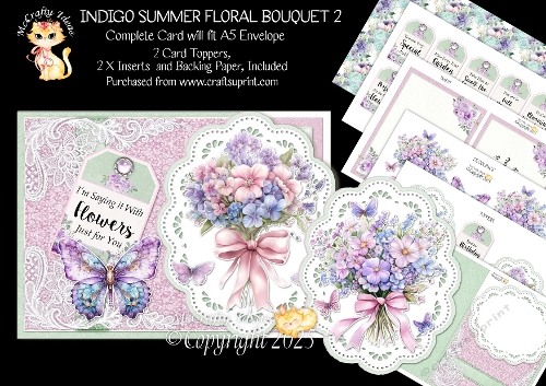 Indigo Summer Floral Bouquet 2