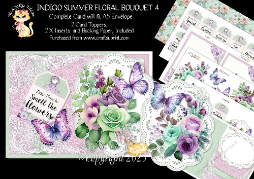 Indigo Summer Floral Bouquet 4