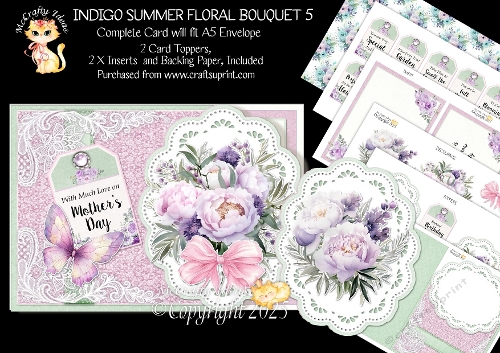 Indigo Summer Floral Bouquet 5